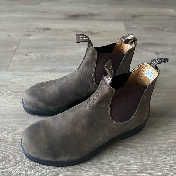 Blundstone Chelsea Boots Men’s Classics #585 Rustic Brown Sz 12 - Picture 6 of 13